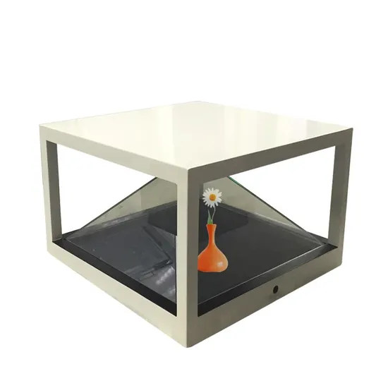 Pantalla holográfica 3D de pirámide, pantalla de holograma 3D para publicidad