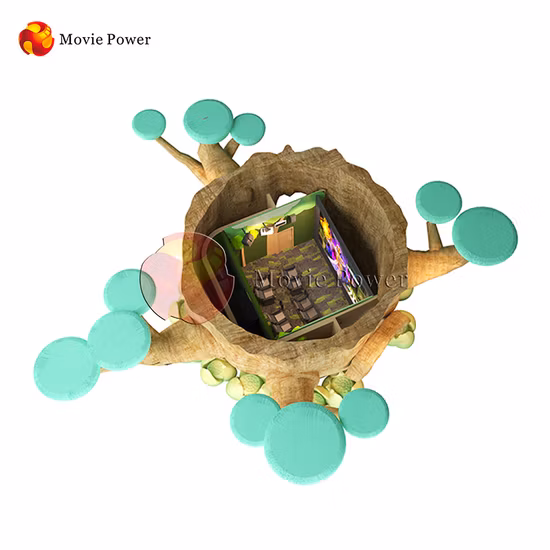 Juegos inmersivos de alta calidad Bosque Tema 4D 5D Asientos de teatro Sillas de cine