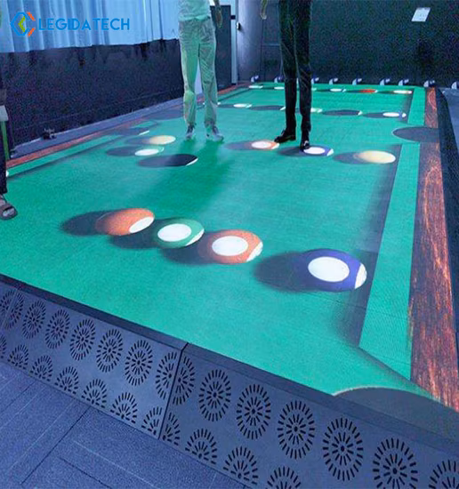 Azulejo de pared Digital interactivo a todo Color para juegos de baile, escenario de baile, soporte de pista de baile, paneles de pared LED, pantalla táctil