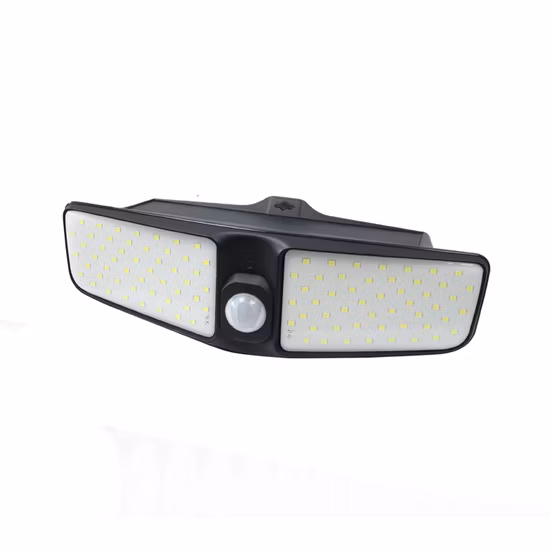 Panel solar en la parte superior de plástico SMD LED Snesor Luz de pared al aire libre