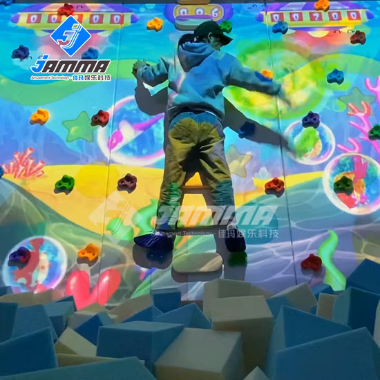 Fun Ar Wall Climbing Proyección interactiva para niños Parque de atracciones