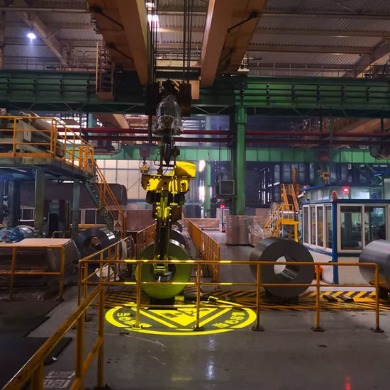 Pasarelas digitales de almacén de 35*20*16cm, proyector de marcado de suelo de luz de línea Virtual Industrial para seguridad de peatones
