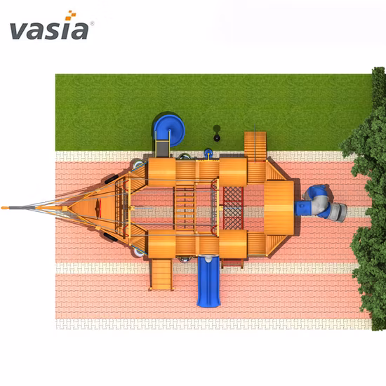 Equipos de juegos interactivos, juegos de toboganes para niños grandes parques infantiles al aire libre