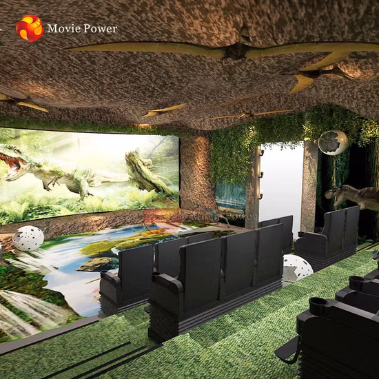 Equipo de sistemas del cine del proyector del dinosaurio 4D 5D de los efectos especiales del parque temático